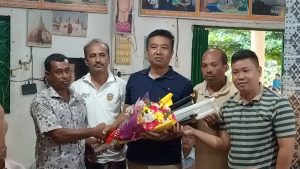 ব্যাঙছড়ি জয়মঙ্গল বৌদ্ধ বিহার কমিটির পক্ষ থেকে জেলা পরিষদ সদস্যকে সংবর্ধনা