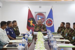 দুর্গাপূজার নিরাপত্তায় রাঙ্গামাটি রিজিয়নের সমন্বয় সভা