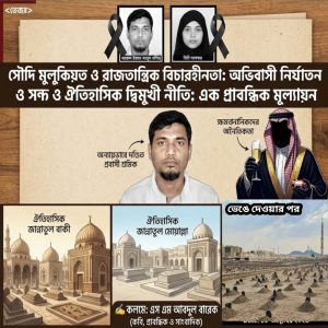 সৌদি মুলুকিয়ত রাজতন্ত্রের বিচারহীনতা অভিবাসী নির্যাতন ও ঐতিহাসিক দ্বিমুখী নীতি। কলমে: এস এম আবদুল বারেক।