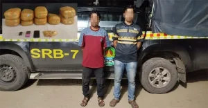 চেকপোস্টে বাস থামতেই দ্রুত নেমে যান তারা, ব্যাগে মিললো ১৭ কেজি গাঁজা
