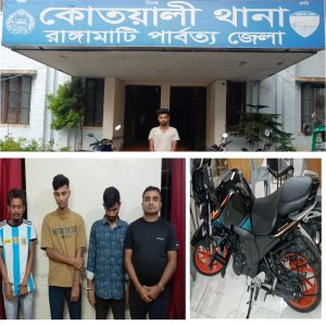 কোতয়ালী পুলিশের বিশেষ অভিযানে যুবলীগ নেতা ঝিল্লোলসহ গ্রেপ্তার ৫